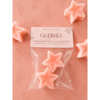 GŁĘBIEJ. MINI – wosk zapachowy mini | ciemne piżmo • nuty drzewne • wanilia