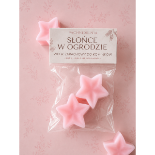 SŁOŃCE W OGRODZIE MINI – wosk zapachowy mini | róża • biała brzoskwinia