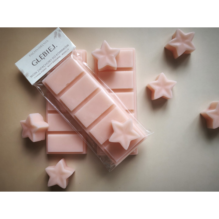 GŁĘBIEJ. – wosk zapachowy mini | ciemne piżmo • nuty drzewne • wanilia