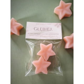 GŁĘBIEJ. – wosk zapachowy mini | ciemne piżmo • nuty drzewne • wanilia