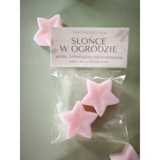 SŁOŃCE W OGRODZIE – wosk zapachowy mini | róża • biała brzoskwinia