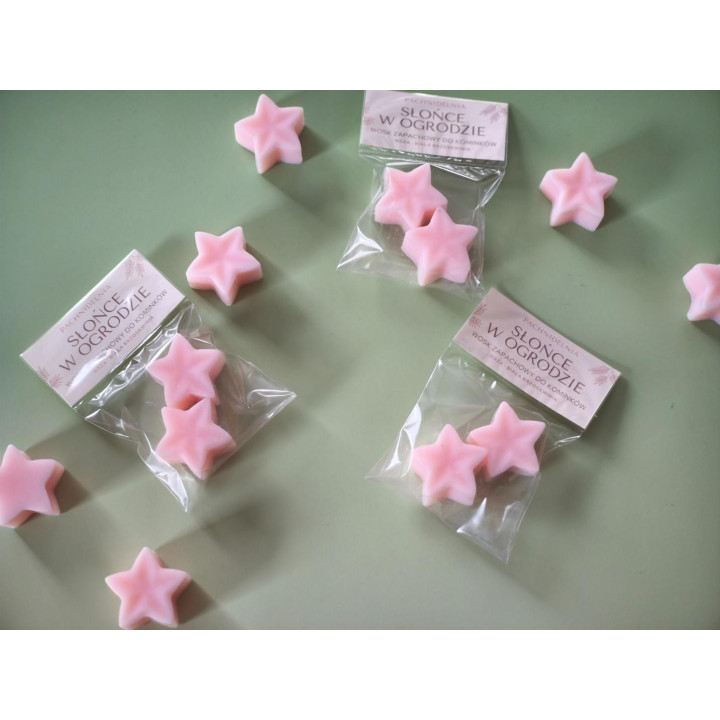 SŁOŃCE W OGRODZIE – wosk zapachowy mini | róża • biała brzoskwinia